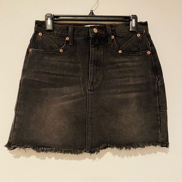 PISTOLA Rumi High Rise Cut Off Distressed Mini Skirt Size 27 - Picture 1 of 8